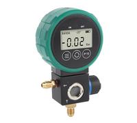 Alomejor Manomètre CVC Numérique, Haute Précision, Contrôle par Vanne à | Mesure de basse pression, Utilisation multifonctionnelle, Fonction d\'arrêt temporisé, Compatible avec R22, R32, R410A