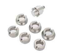 Alomejor Matrices D'ouverture de Boîtier de Montre et Adaptateur pour Boîtiers de Montre Oyster - Outil de Réparation de en Acier pour Horlogers - Jeu de 6 Matrices pour et - Convient pour Un Usage