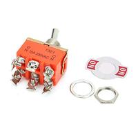 Alomejor Mini Interrupteur à Bascule à 6 Broches, 10 Pièces, Interrupteur de Commande électrique de Conception Compacte pour Applications AC 250V 15A