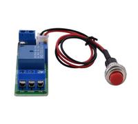 Alomejor Module Minuterie avec Délai Réglable de 1 à 10 Secondes | Haute précision, protection d\'entrée inversée, bouton de déclenchement, adapté aux systèmes d\'automatisation, robotique