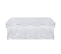 Alomejor Organisateur de Bouteilles d'eau Empilable, Support de Rangement en Plastique Transparent à Double Couche pour Armoire de Cuisine 2 Unités (4 Bouteilles par étagère)