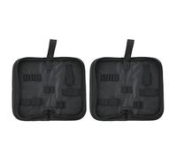 Alomejor Outil de Réparation de Montre, Sac à Fermeture éclair, Accessoire de Rangement Pratique pour Réparer Les Outils, Planche Grise, Matériau en Toile 2 Pièces