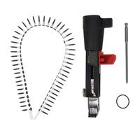 Alomejor Pistolet à Clous à Chaîne Automatique, Perceuse électrique pour les Projets de Menuiserie, Outil Durable Haute Performance avec Profondeur et Longueur Réglables