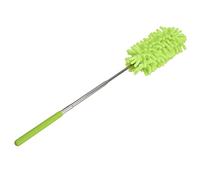 Alomejor Plumeau Télescopique en Acier Inoxydable, Nettoyeur à Main pour Endroits élevés, Dépoussiérage, Cuisine, Salon, 1 Pièce, Vert