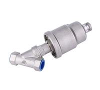 Alomejor Pneumatic Angle Seat Valve, Durable Stainless Steel Design (1/2" | Sans entretien, piston à faible usure, installation facile, DN15, DN20