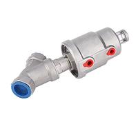 Alomejor Pneumatic Angle Seat Valve, Durable Stainless Steel Design (3/4“ | Sans entretien, piston à faible usure, installation facile, DN15, DN20