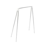 Alomejor Portant Pliable en Acier Inoxydable Réglable | Conception portable, construction robuste, hauteur réglable, idéal pour les voyages, la maison et les dortoirs.