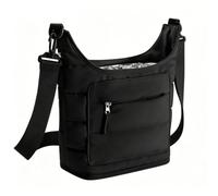 Alomejor Porte-Bouteille en Tissu et Aluminium 29x22x13cm pour Bouteille, Pochette Isotherme Portable (Black)