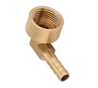 Alomejor Raccord coudé Laiton G1/2 avec Embout cannelé pour Tuyau (4
