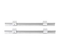 Alomejor Rail Linéaire en Métal 500mm avec Trous Pré-percés, pour Glissière | Construction durable, pour une utilisation industrielle automatique, comprend 2 rails et 4 blocs