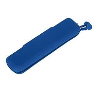 Alomejor Sac de Rangement en Silicone, Pochette à Crayons étanche pour Fournitures Cosmétiques de Voyage, Mini Pochette de Maquillage à Fermeture éclair pour Voyage d'affaires, école, 7,9x1,9x1,0