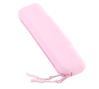 Alomejor Sac de Rangement en Silicone, Pochette à Crayons étanche pour Fournitures Cosmétiques de Voyage, Mini Pochette de Maquillage à Fermeture éclair pour Voyage d'affaires, école, 7,9x1,9x1,0