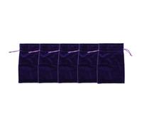 Alomejor Sac de Rangement Multifonctionnel en Velours, Fermeture Sécurisée à Cordon, 5 Pièces pour Objets Précieux (PURPLE)