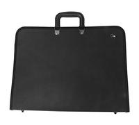 Alomejor Sac de Tableau de Peinture en PVC de Haute qualité, étui de Transport de Documents Résistant aux Déchirures pour Organiser Les Fichiers Noir