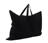 Alomejor Sac Portefeuille de Grande capacité en Toile épaisse et Léger pour Le Stockage d'art et Les Voyages, Noir 38 X 26 Pouces, Sac de Transport d'artiste pour Fournitures de Peinture, Documents,