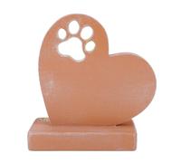 Alomejor Sculpture de Pierre Tombale de Chien en Forme de Cœur pour Jardin Extérieur, Pierre Tombale Commémorative Personnalisée pour Animaux de Compagnie pour Les Propriétaires en Deuil, Matériau