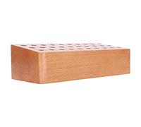 Alomejor Support à Outils en Bois Durable, Organiseur Multi-trous pour Tournevis et Stylos à Huile, Parfait pour la Réparation de Montres et de Lunettes - Petite Taille 15 X 6,6 Cm