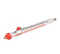 Alomejor Thermomètre Alimentaire de Haute Précision avec Double Affichage pour Tester la Température de Cuisson et du Sucre - 180 X 230 Mm - Tube en Verre, Clip en Acier Inoxydable (JL-G902)