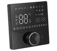 Alomejor Thermostat Numérique Intelligent avec écran LCD (BLACK) | Contrôle précis de la température, fonctionnement facile du bouton, adapté au chauffage par le sol