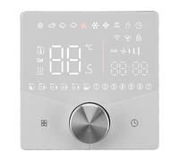 Alomejor Thermostat Numérique Intelligent avec écran LCD (WHITE) | Contrôle précis de la température, fonctionnement facile du bouton, adapté au chauffage par le sol