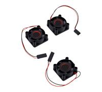 Alomejor Ventilateur de Refroidissement Moteur RC 2510 pour Camion RC 1/10 | Ventilateur 25x25x10 Mm, Connecteur 2P, alimenté par ESC 5 à 6 V, pour Moteur 540,550, Voiture Crawler et Drift,