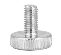 Alomejor Vis à Tête Cylindrique Moletée M8, Poignée Moletée Plate, pour | Matériau en acier au carbone zingué, conception de serrage manuel, 10 pièces, idéal pour les appareils électriques, les