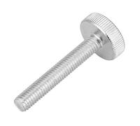 Alomejor Vis à Tête Cylindrique Moletée M8, Poignée Moletée Plate, pour | Matériau en acier au carbone zingué, conception de serrage manuel, 10 pièces, idéal pour les appareils électriques, les