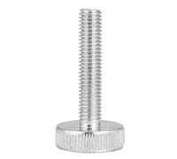 Alomejor Vis à Tête Cylindrique Moletée M8, Poignée Moletée Plate, pour | Matériau en acier au carbone zingué, conception de serrage manuel, 10 pièces, idéal pour les appareils électriques, les
