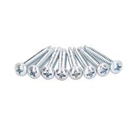 Alomejor Vis Cruciformes, Acier au Carbone 4,2x32mm, Lot de 50 Pieces