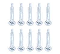 Alomejor Vis Cruciformes, Acier au Carbone 4,2x32mm, Lot de 50 Pieces