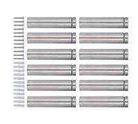 Alomejor Vis D'entretoise Robustes, Matériel de Montage pour Cadres en Acrylique dans les Bureaux et les Restaurants, 12 Pièces en Acier Inoxydable 19x80mm