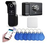 AloveH Serrure de porte intelligente WiFi avec empreinte digitale et clavier