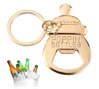 Alovez Porte-clés pour biberon, décapsuleur, cadeau de bière, cadeau pour homme, décapsuleur de bière, cadeau pour les fêtes, cadeaux de nouveau-né