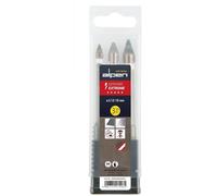 Alpen Jeu de forets Keramo Extrême 0000300003100 – Verre 6/8/10 mm, tige cylindrique, 3 pièces