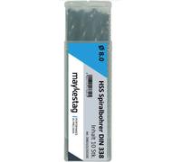 Alpen 0060100190100 HSS Foret hélicoïdal 1.9 mm Longueur totale 46 mm DIN 338 10 pc(s)
