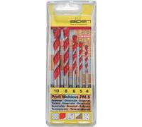 Alpen 100705100 Profi Multicut Foret Polyvalents, Orange/Argent, 4/5/6/8/10 mm, Set de 5 Pièces