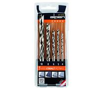 Alpen Jeu de forets pour le bois 0063300005100 – 5 pièces (4,5,6,8,10 mm) HSS‑Co5