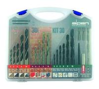 Alpen 800230100 Forage/jeu de vis "Hobby-Kit" , Gris, Set de 30 Pièces Gris G