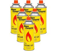 Alpen Camping Butane 6x400ml Cartouches de gaz Bouteille de gaz pour réchaud de camping Réchaud de camping Brûleur Bunsen Brûleur à souder 400ml (6)