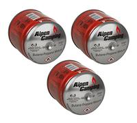 Alpen Camping IK006 Lot de 3 cartouches de gaz propane-butane perçables de 400 ml/190 g pour réchaud à gaz, réchaud de camping, chalumeau Bunsen, chalumeau à souder EN417