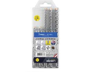 Alpen DS+ FORCE X MB 5 0080500005100 carbure Jeu de forets pour béton 5 pièces 5 mm, 6 mm, 8 mm, 10 mm SDS-Plus 1 pc(s)