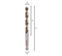 Alpen, Foret, 3,0-mm-Spiralbohrer für Holz, 1/4' Timber Twist (3 millimètres)