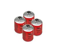 ALPEN Pack de 4 Cartouches de Gaz 500g | Valve Filetée 7/16 | Butane/Propane MIX | Gaz Camping Bivouac Randonnée pour Réchaud, Lampe et Chauffage Mobile EN417