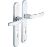 ALPERTEC 2 poignees de porte Baltic/beverly trou de cylindre ALPERTEC, aluminium entraxe 195 mm Aluminium G
