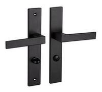 ALPERTEC 2 poignees de porte Nathan condamnation ALPERTEC, acier entraxe 195 mm G