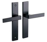 ALPERTEC 2 poignees de porte Nathan/loft sans trou ALPERTEC, acier entraxe 195 mm G