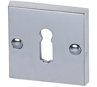 Alpertec acier inoxydable rosette pZ satiné pour wohnungseingangstüren avec kunststoffunterkonstruktion, diamètre 55 mm, 32857370K1