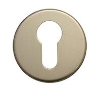 Alpertec aluminium anodisé wohnungseingangstüren pZ rosace de diamètre 52 mm, aluminium/argent, 40360090K2