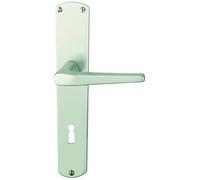 Alpertec aluminium phil-lS poignée de porte en aluminium anodisé-alberts bloque-porte pour chambre bB poignée de porte en acier inoxydable, poignée, 72 mm, 40401000PO argent
