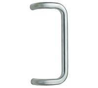 Alpertec Stoßgriff, poignée en acier inoxydable grain 240 ø 32 mm, longueur : 38 cm, 2, Bohrabstand 37350224 35 cm